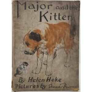 Antique Major and the Kitten Book by Helen Hoke Illustrated by Diana Thomas 1941